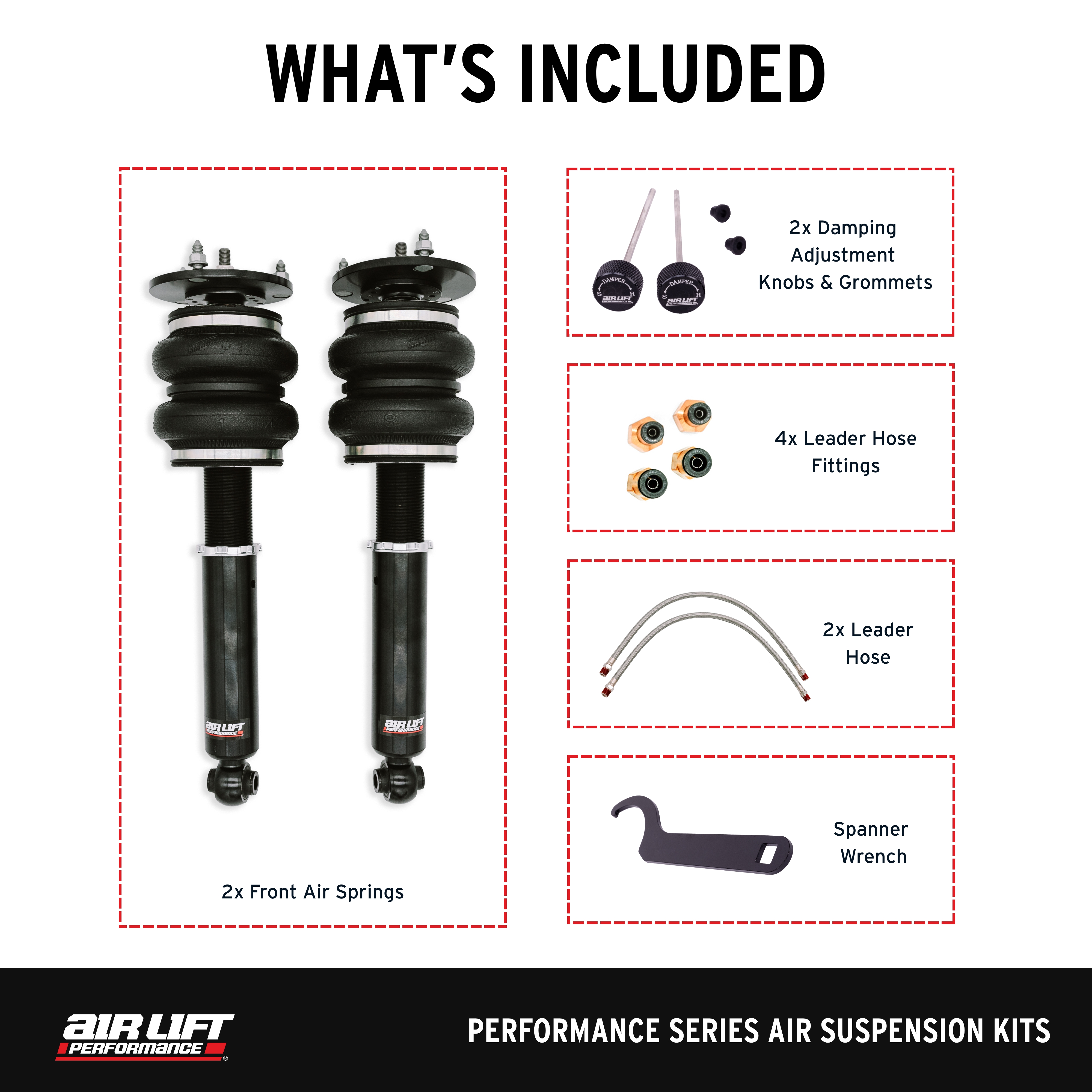 Air Lift Performance 76016 Front Air Performance Suspension Kit
